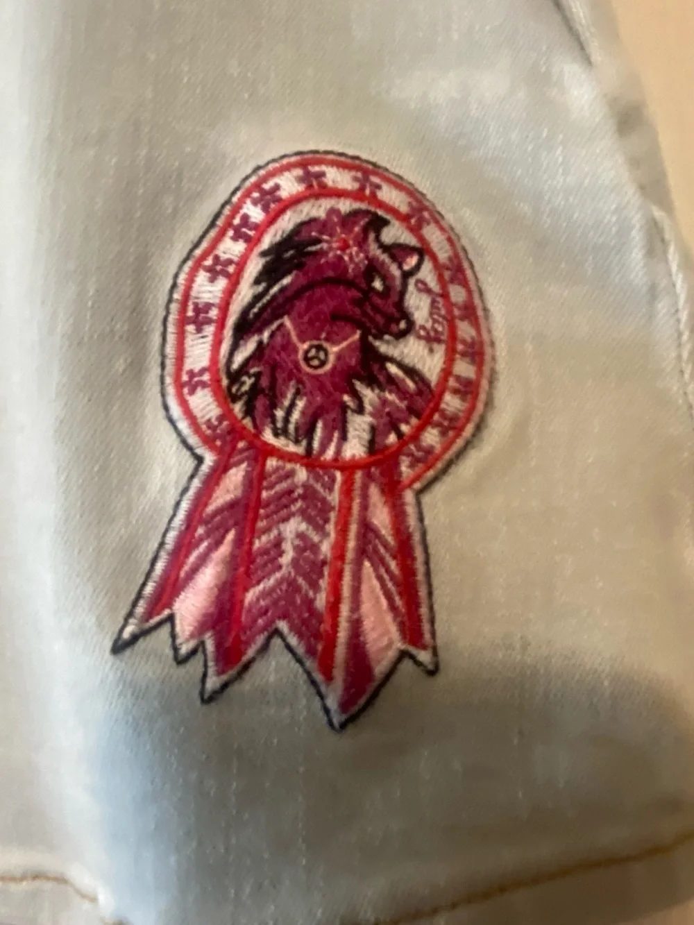 Juicy Couture Denim Patch Mini Skirt